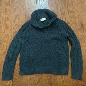 St. John's Bay Teal Cowl Neck Sweater